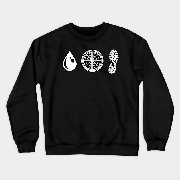 bike run Crewneck Sweatshirt by CurlyDesigns